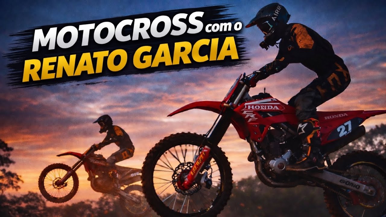 Fiz MOTOCROSS com o Renato Garcia na minha CRF 250 NACIONAL 😱🔥