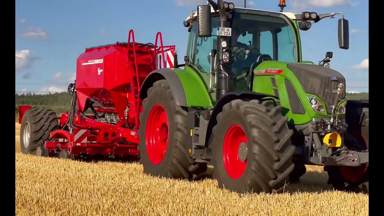 Die neue Sämaschine im Ersteinsatz