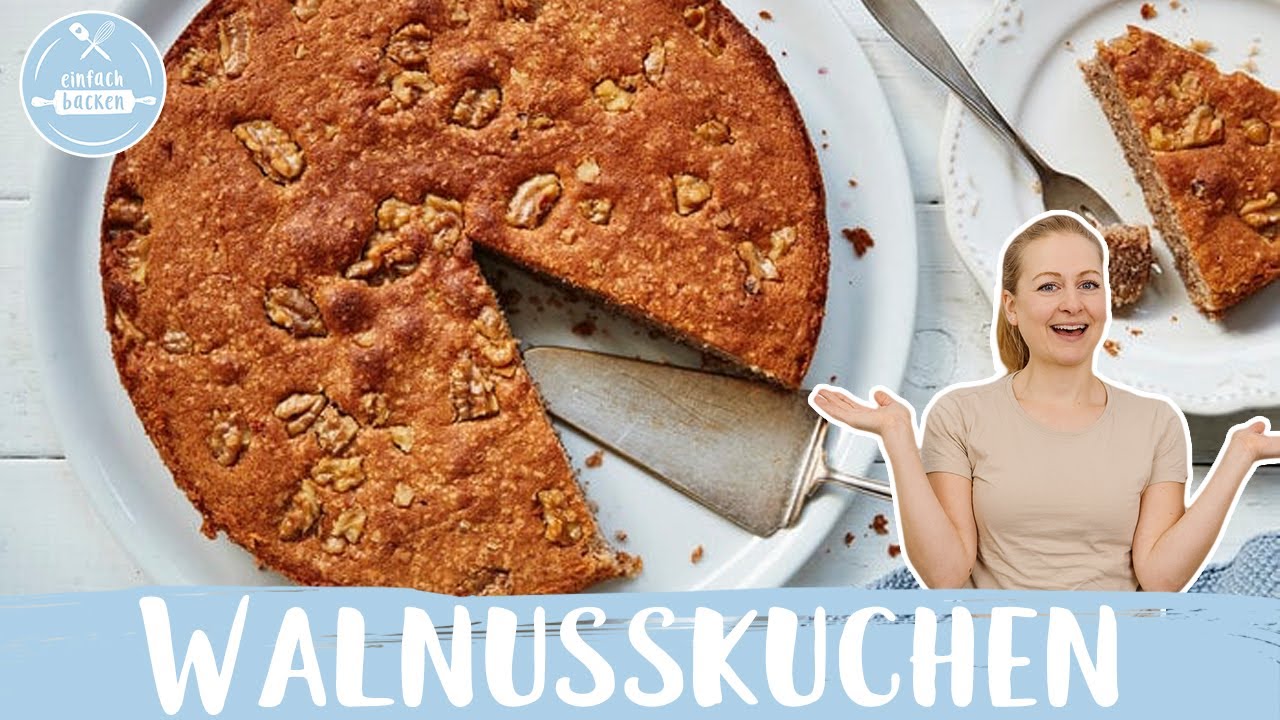 Walnusskuchen 🍂😍 | Saftiger Nusskuchen | Einfach Backen