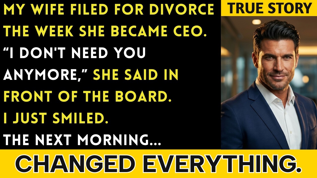 The Week My Wife Became CEO, She Filed For Divorce In Front Of The Board. I Just Smiled…