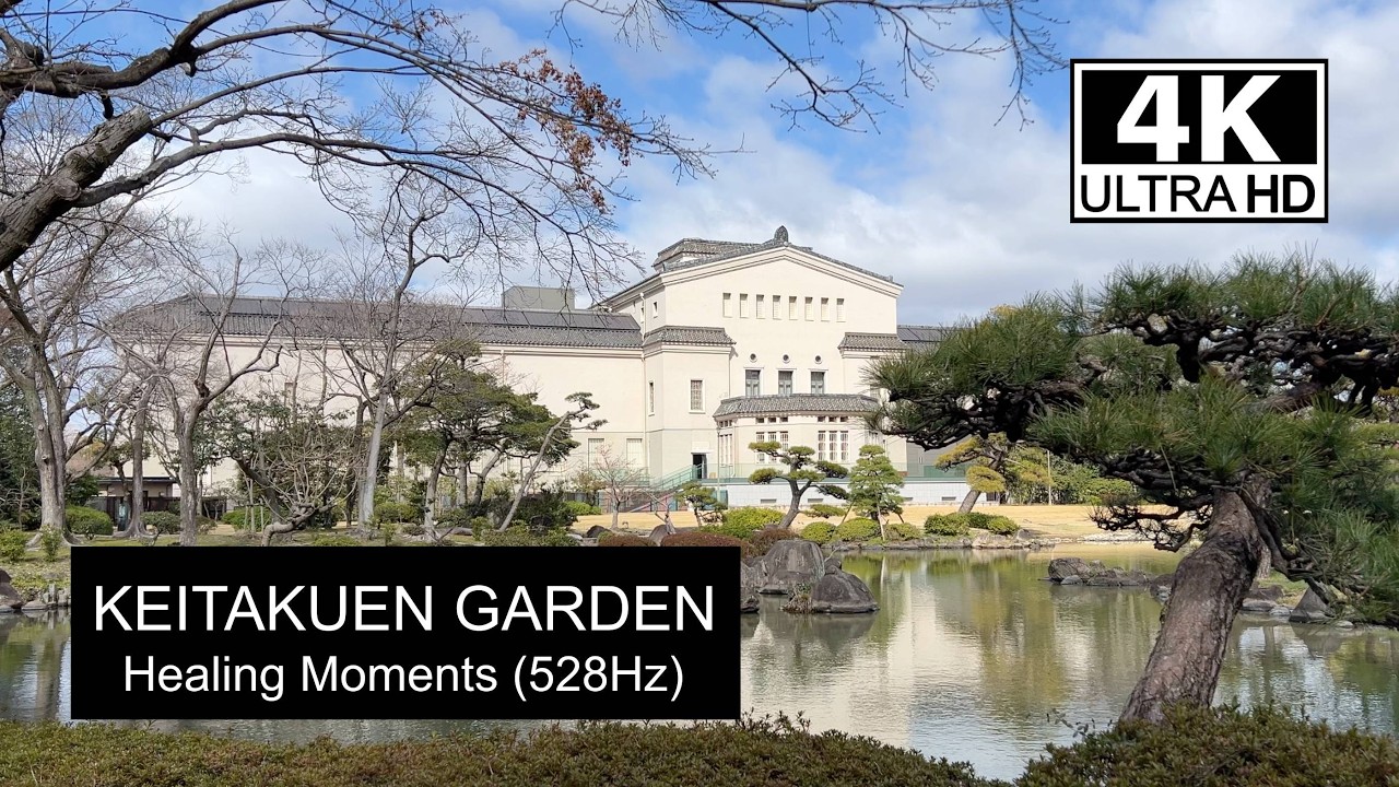 【4K】528Hz Healing Vibes at Keitakuen Garden: A Harmony of  Osaka Japan / 慶沢園 天王寺 ハルカス 大阪市立美術館