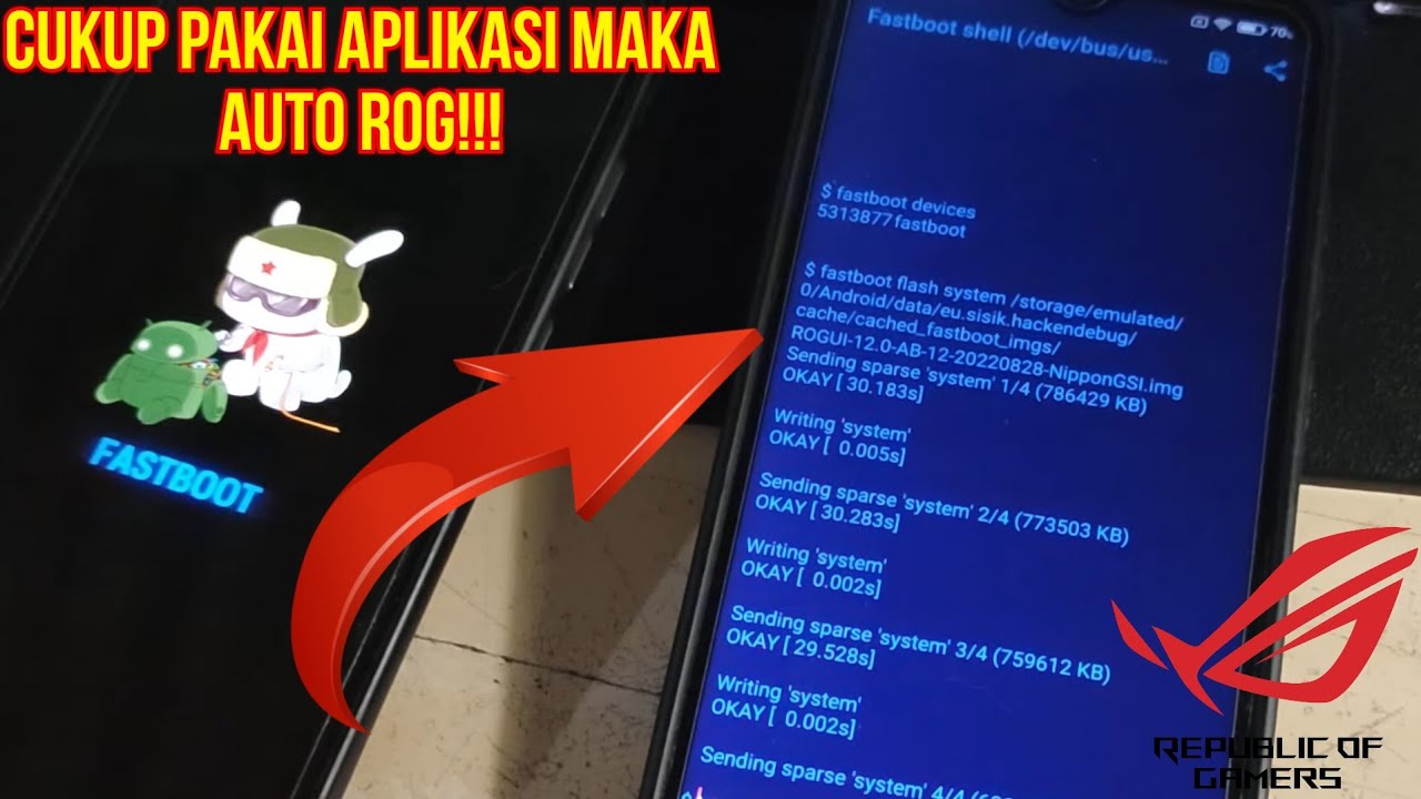 Real Install Rom Custom Rog Pakai Aplikasi! Tanpa Root, Pc & Twrp?