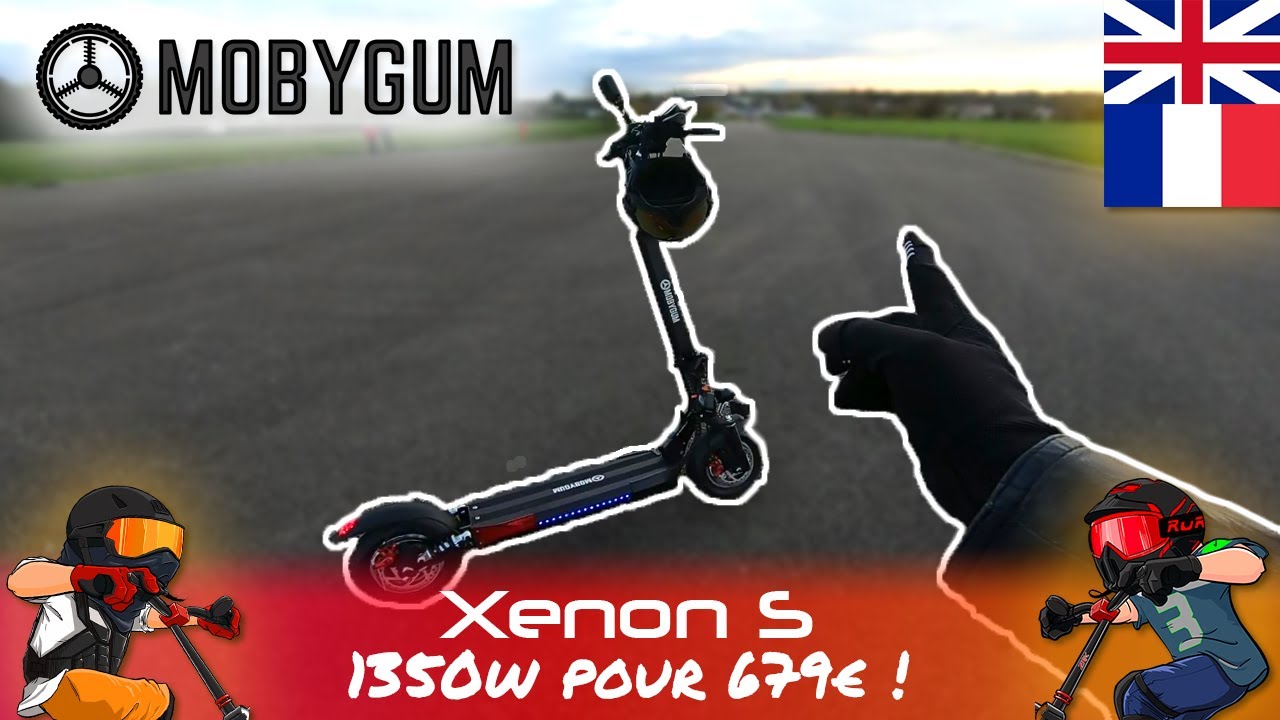 Xenon S de Mobygum 🇫🇷 une trottinette électrique performante et accessible !