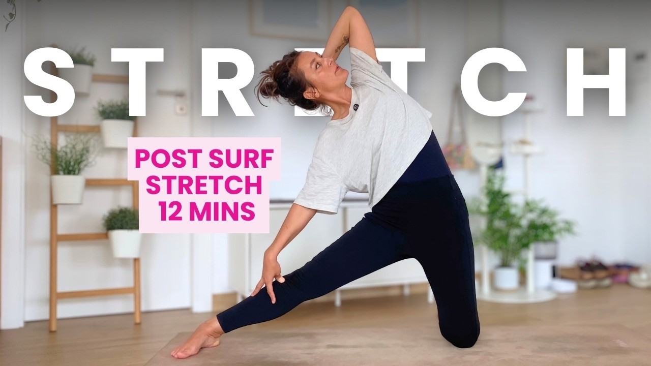Surf Yoga Stretching Exercises Full Body 12 Mins | Yoga for Surfers