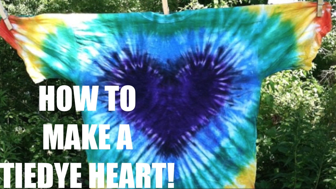 TIE DYE HEART TUTORIAL | @spvcecaseillustration #tiedye