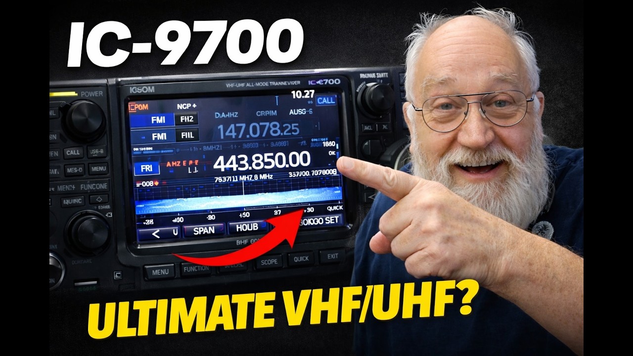 ICOM IC-9700: Najlepszy radioodbiornik VHF/UHF? Pełna wycieczka radiowa i pierwsze wrażenia