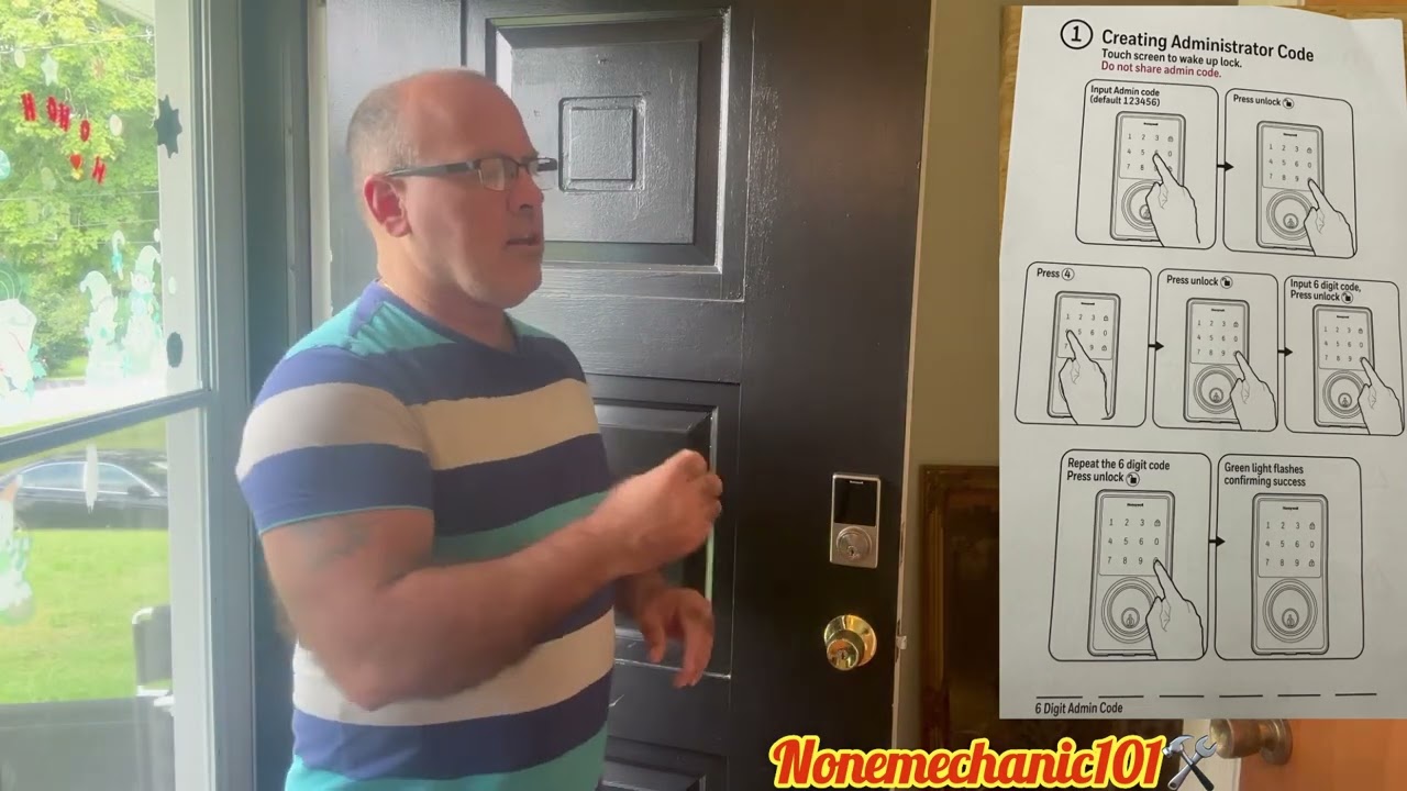 Honeywell Electronic DEADBOLT Creating The Administration Code