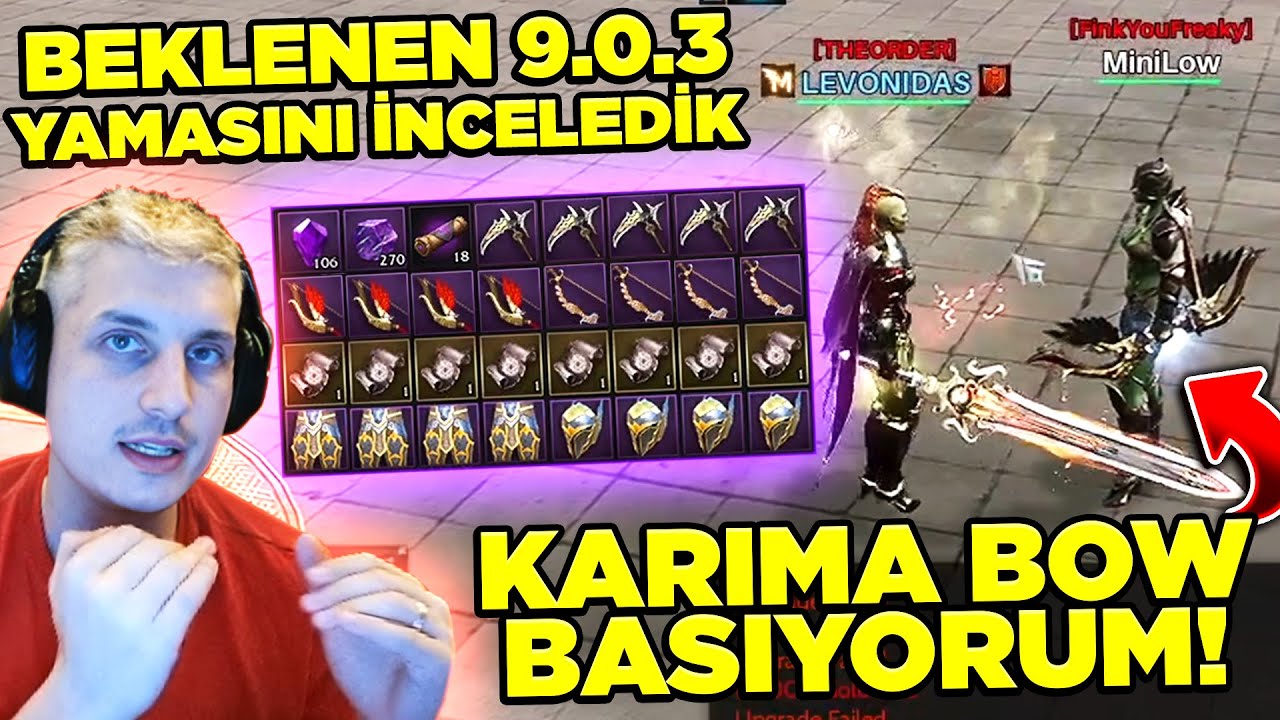 9.0.3 GÜNCELLEMESİ BEKLENTİMİZİ KARŞILADI MI? KARIMA BOW BASIYORUM!KLAN BOSS DV PK  LEVO RISE ONLINE