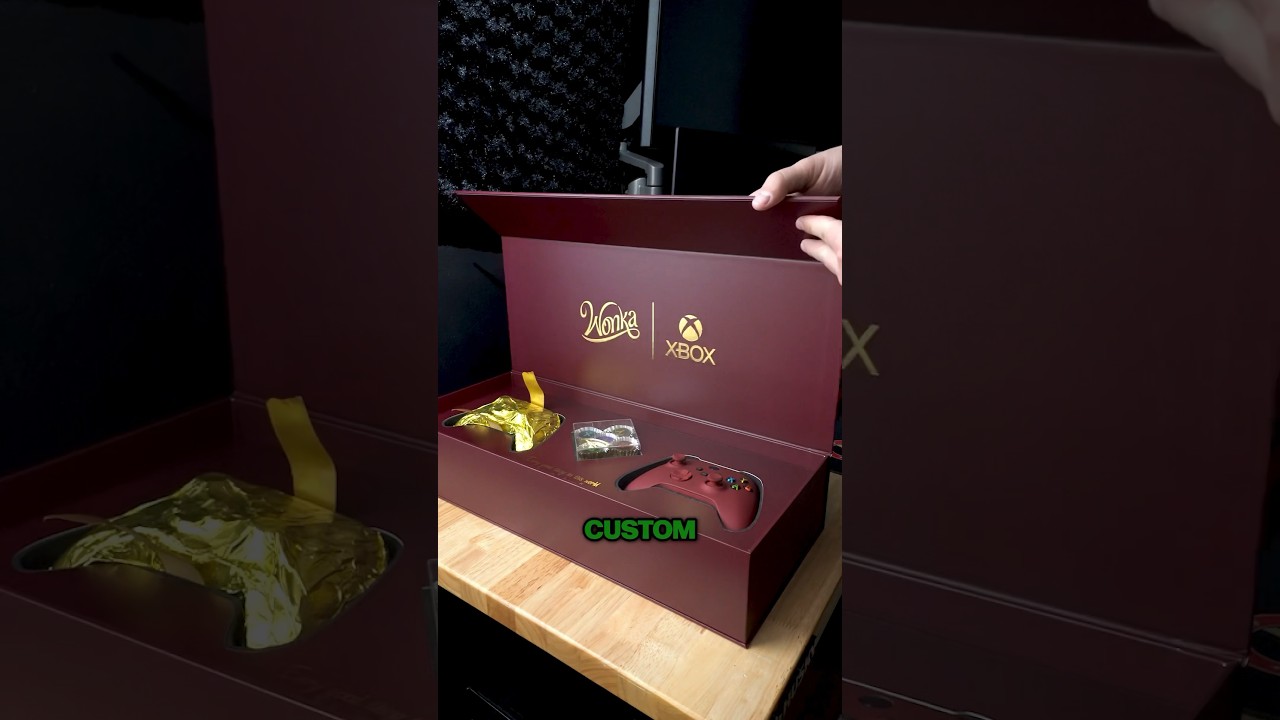Worlds first 100% chocolate official Xbox controller. @xbox @wonka  #giftfromxbox