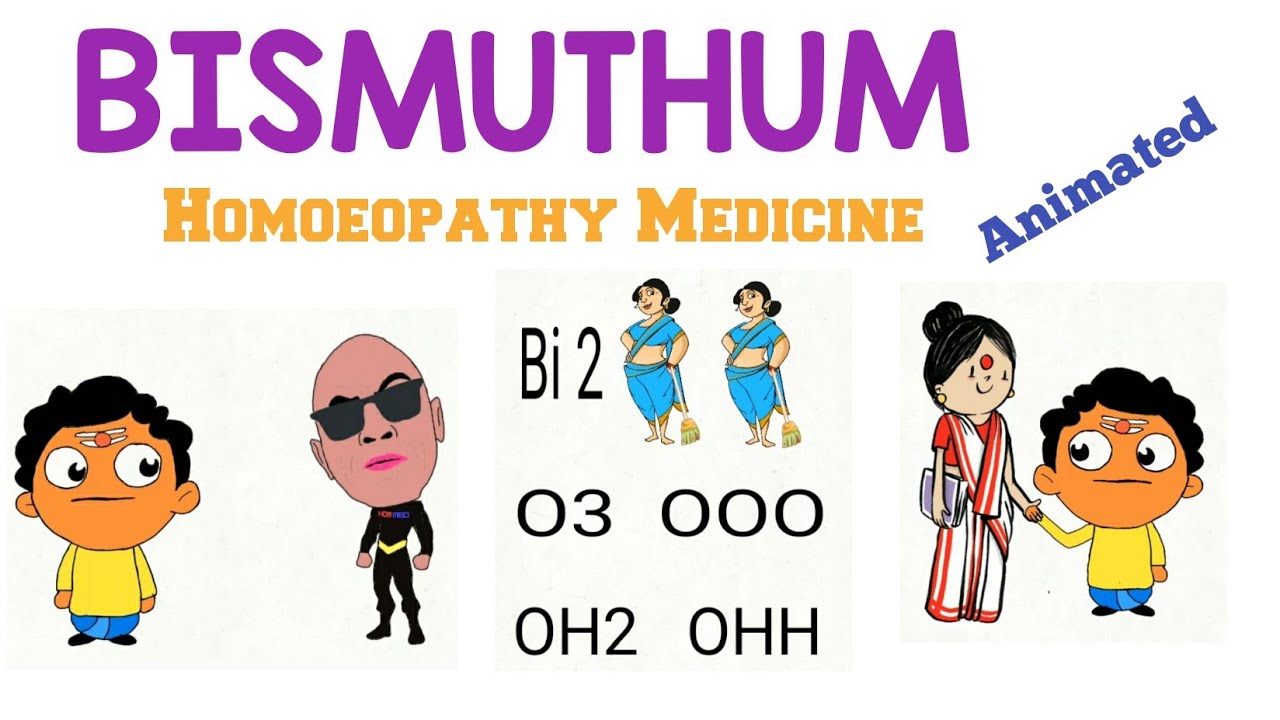 Bismuthum Homeopathy Medicine - Allen's Keynotes Animated Series - Materia Medica