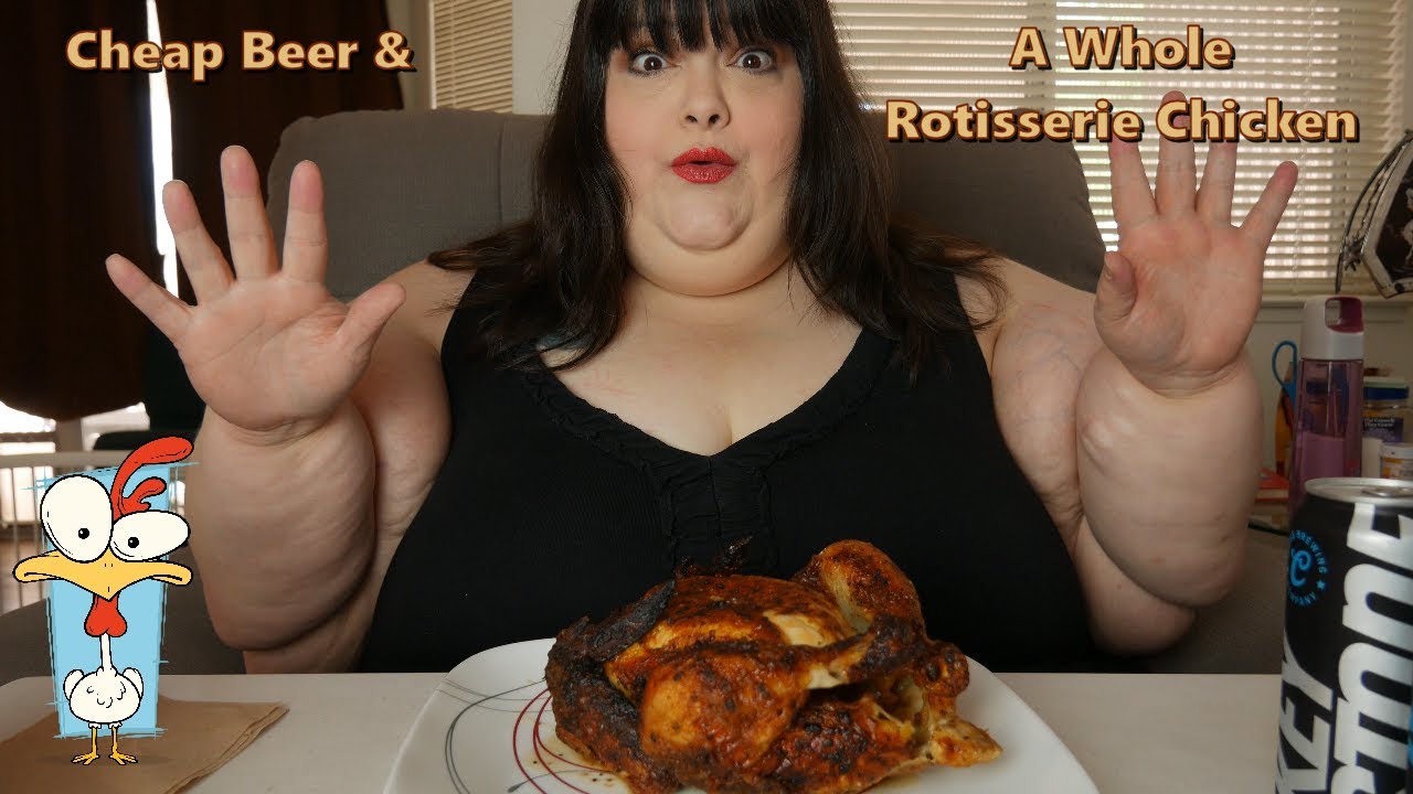 Cheap Beer and A Whole Rotisserie Chicken Mukbang Eating Show