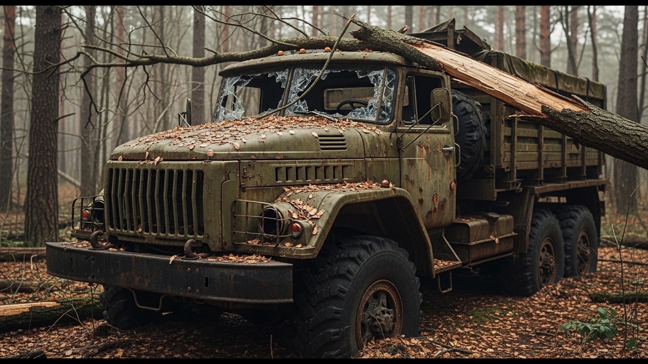 ASMR car Restoration | Cold War Monster KrAZ 255B 6x6 Military Truck