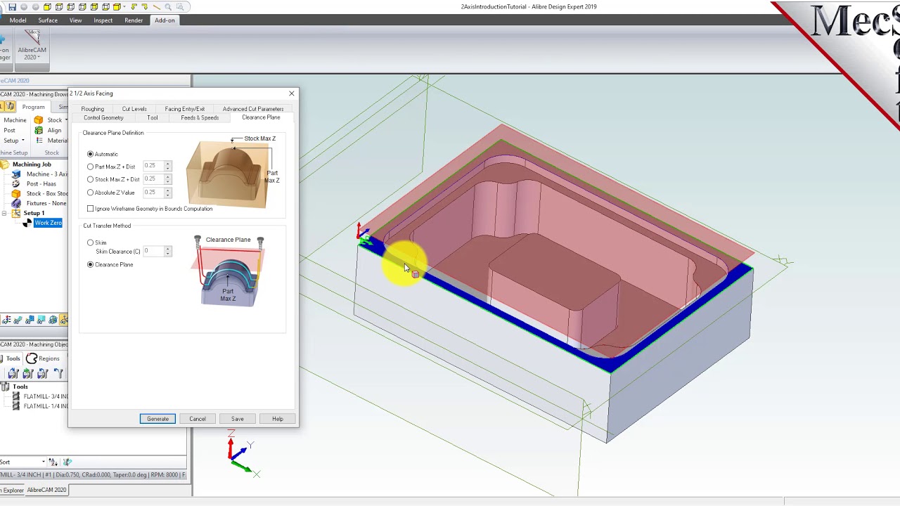AlibreCAM 2020: 2&frac12; Axis Milling Introduction