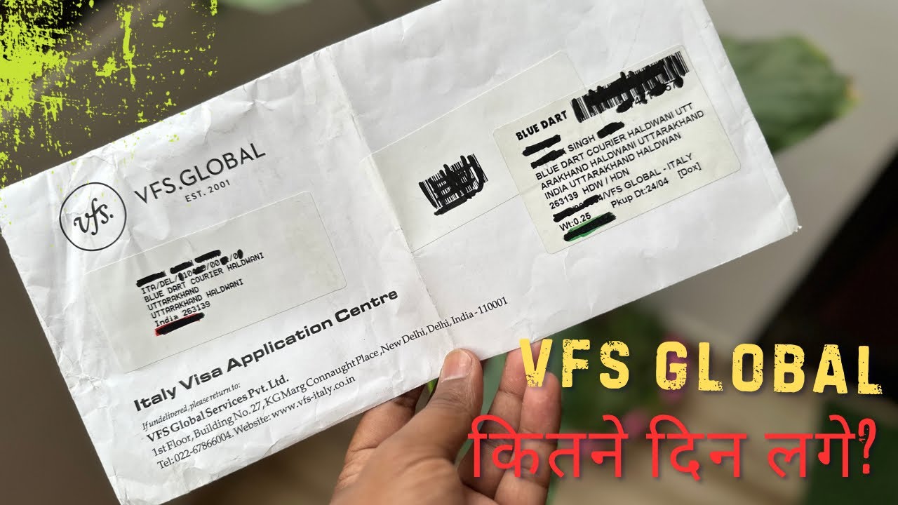 I received my visa from VFS Global || VFS Global India