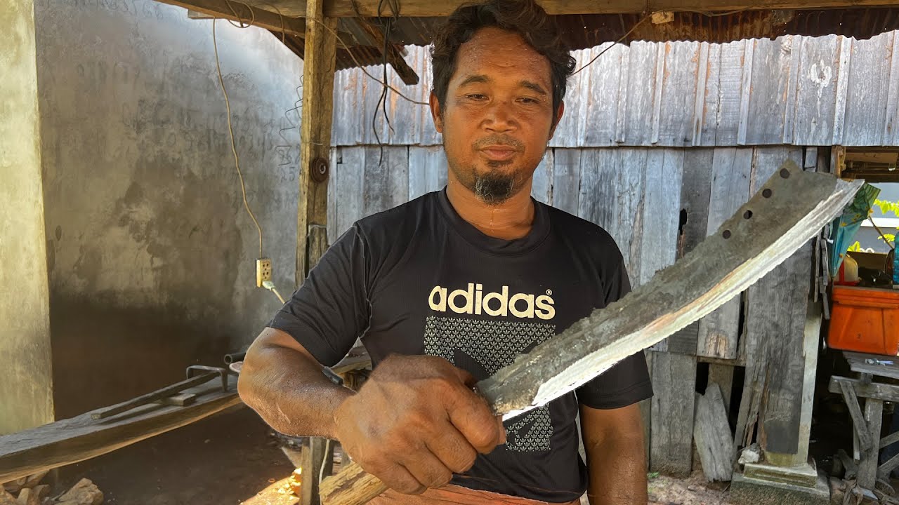 Knife Making | Sati Restores An Old Machete | Antique Way