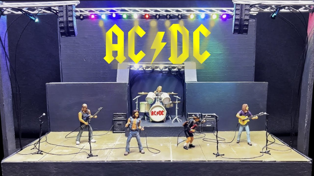 I made ACDC?! (w/ miniature light show) | Diorama