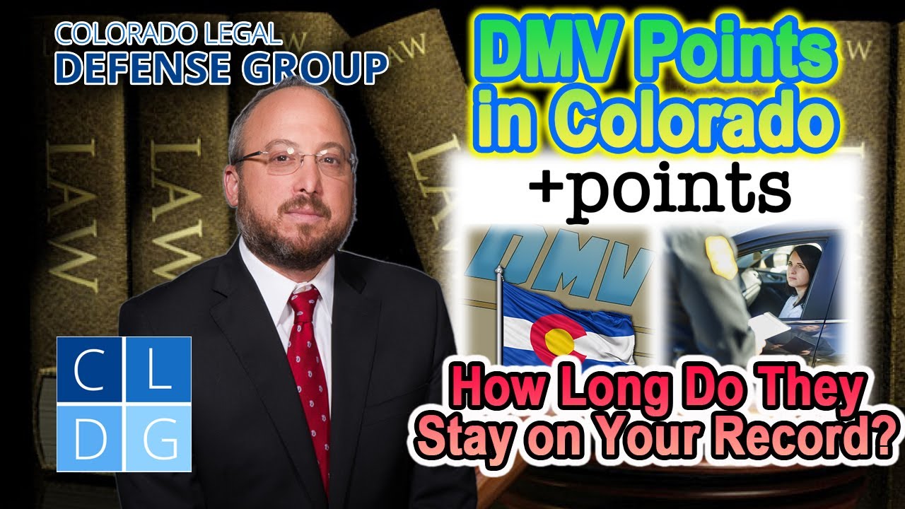How long do points stay on my license in Colorado?