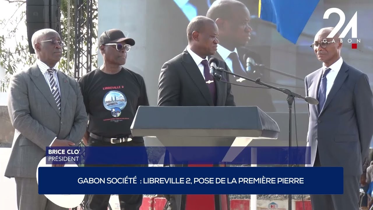 GABON SOCIÉTÉ : LIBREVILLE 2, POSE DE LA PREMIÈRE PIERRE