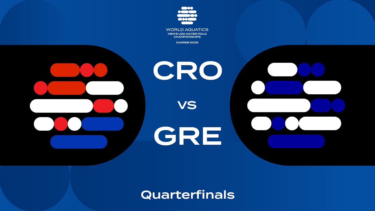 CRO vs GRE | Epic Quarterfinal Clash | World Aquatics U20 Water Polo 2025