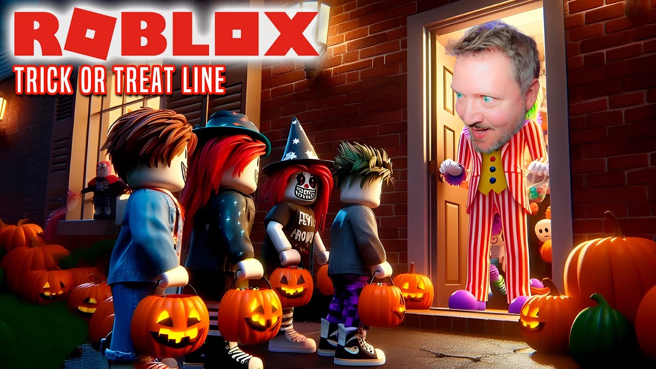 Jeg Stod i K&Oslash; 24 Timer i Trick Or Treat Line Simulator