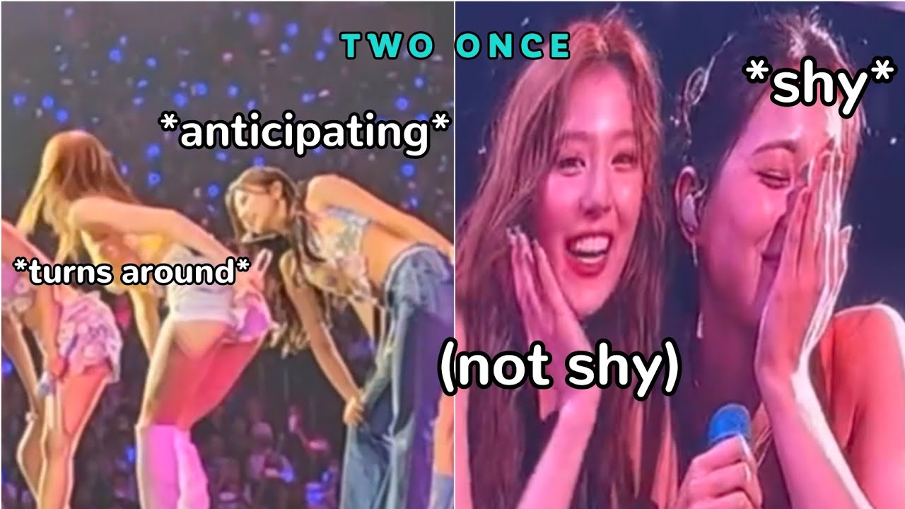 Sana made up with sulky Tzuyu with a kiss 😂