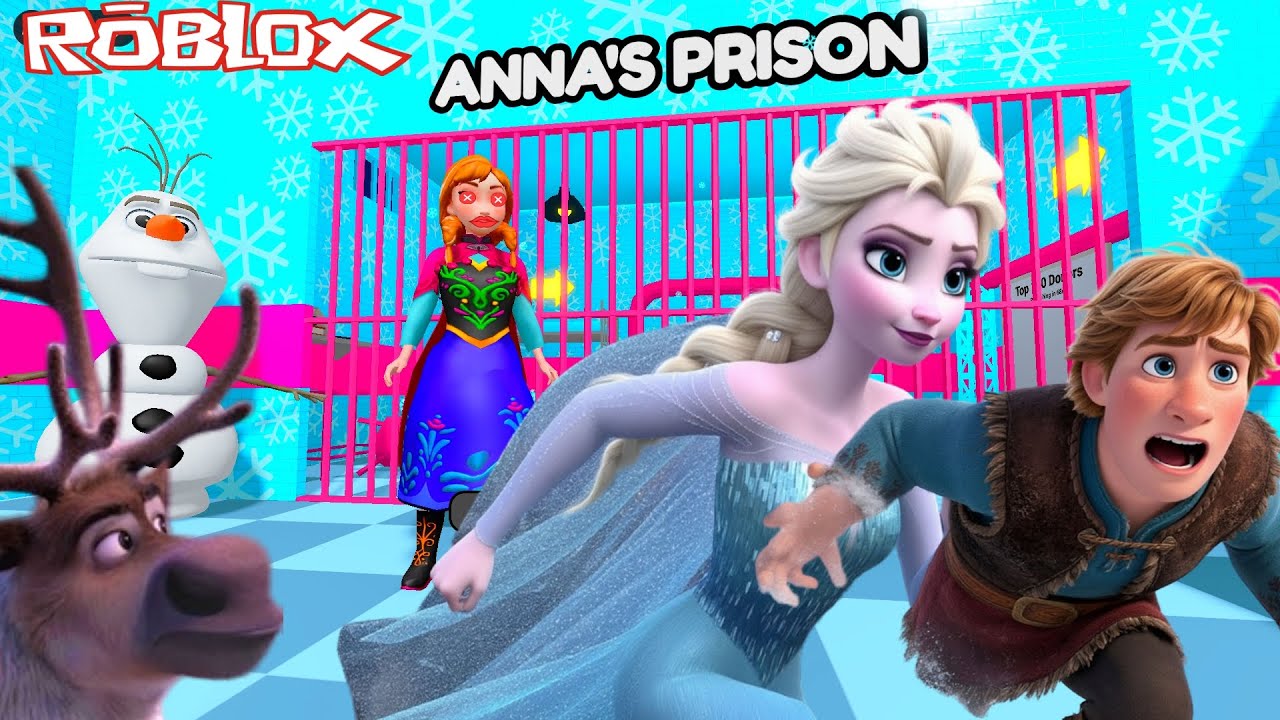 Frozen Elsa ESCAPE ANNA'S PRISON RUN in Roblox❄️