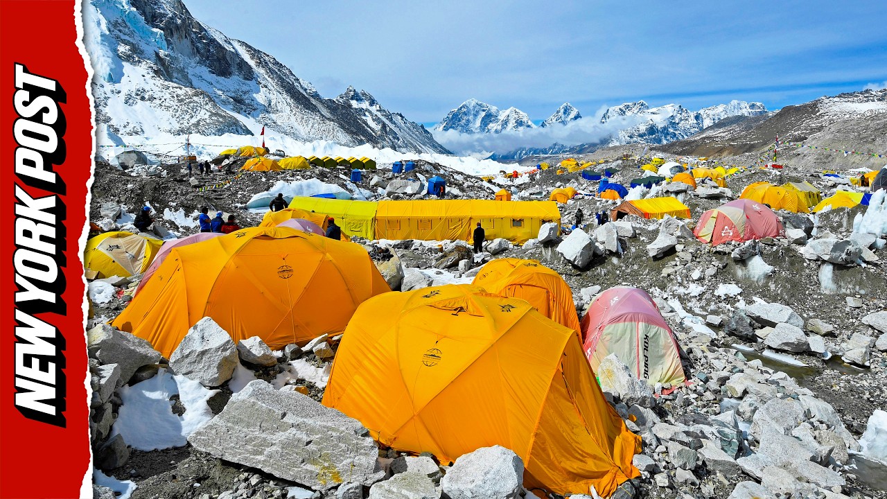 Shocking Footage Shows Trash and Abandoned Tents at Mount Everest Camp