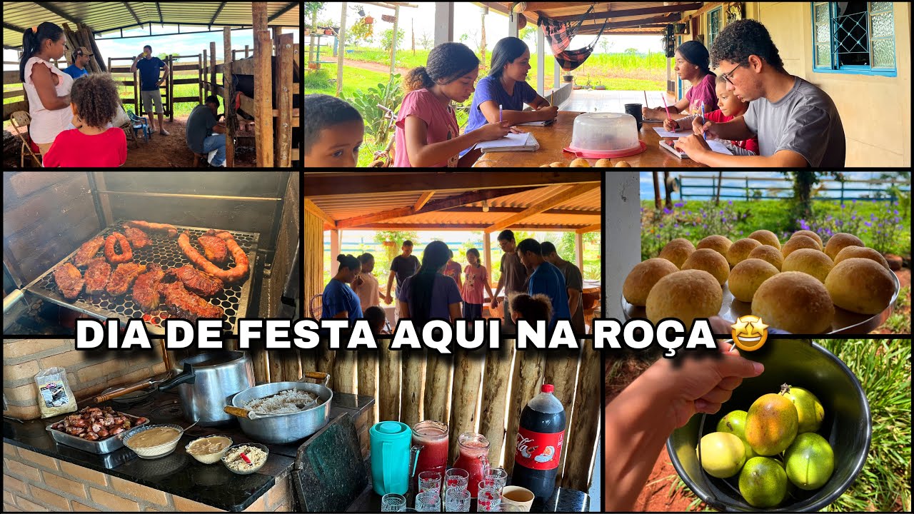 CHEGARAM BEM CEDO AQUI NO SÍTIO 😍| CASA CHEIA E TUDO FEITO COM CARINHO PARA RECEBÊ-LOS…