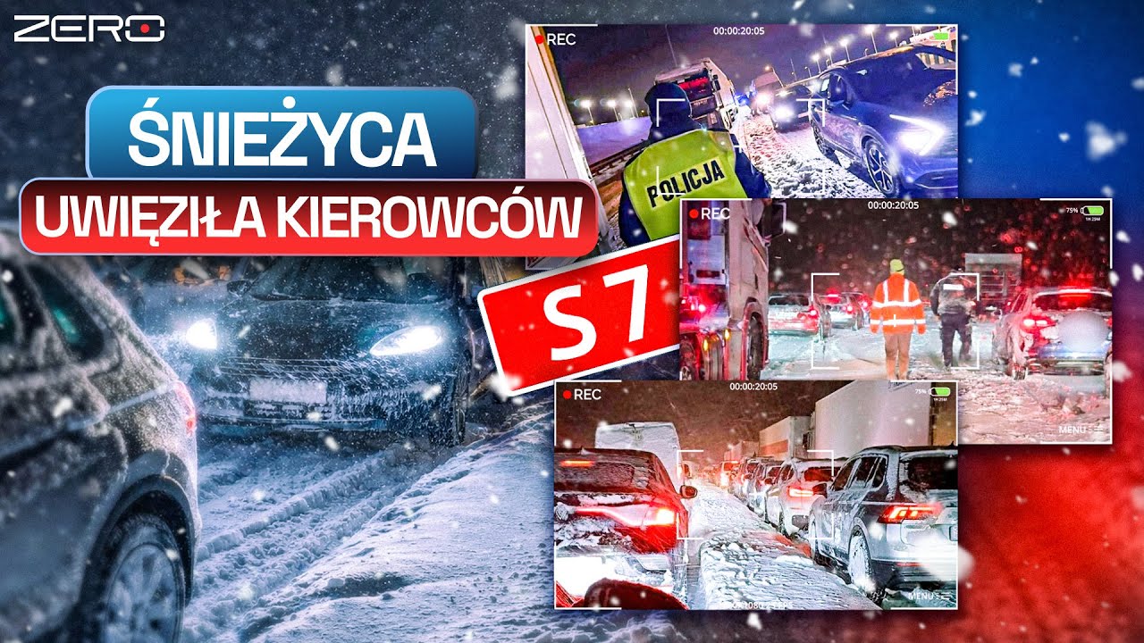 PARALIŻ NA DROGACH. ATAK ZIMY W PÓŁNOCNEJ POLSCE