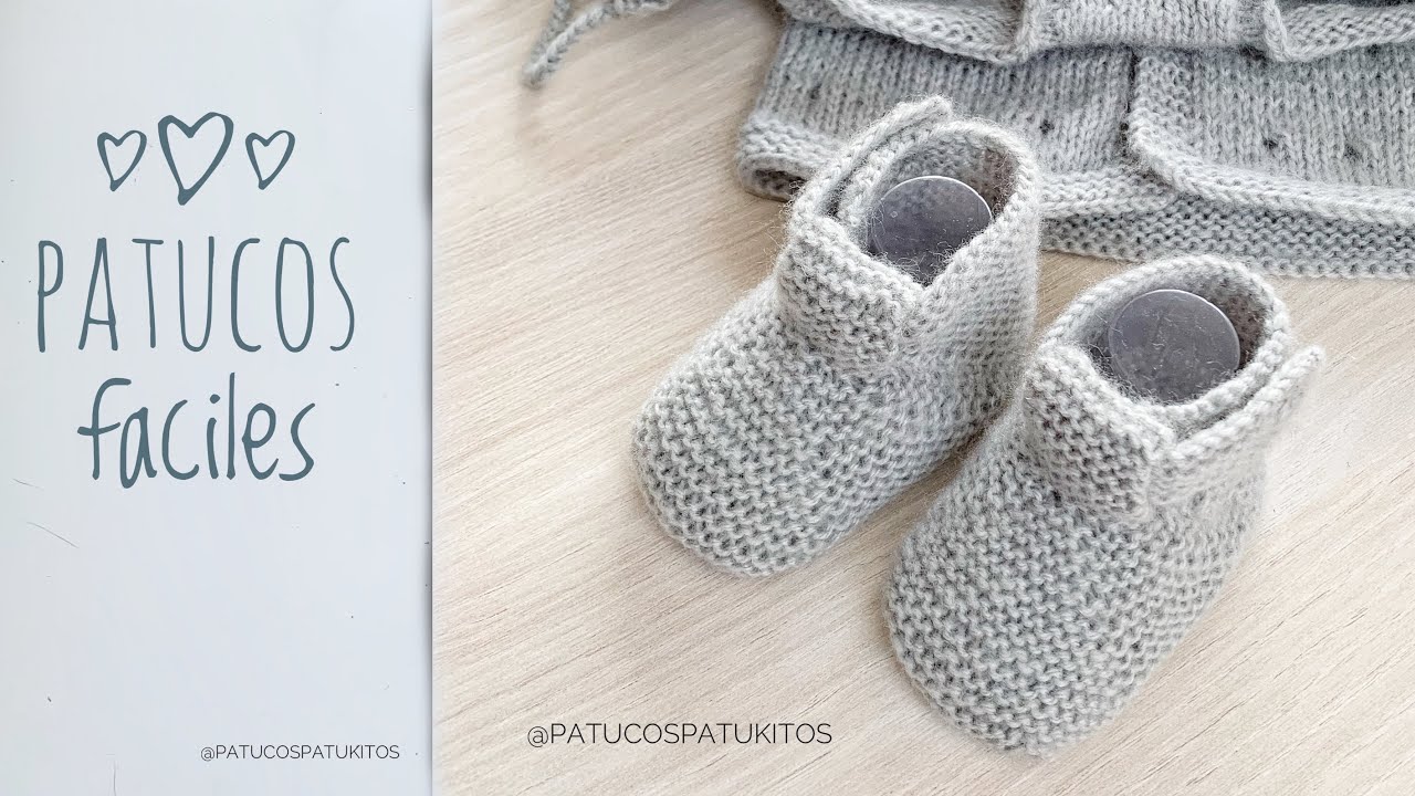 Patucos f&aacute;ciles para bebe que podr&aacute;s tejer en un par de horas