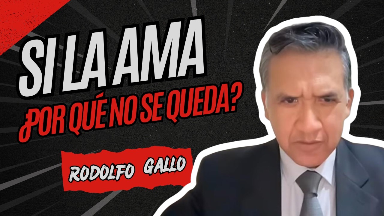 Dice que la ama, pero no se va con ella&hellip; &iquest;por qu&eacute;?