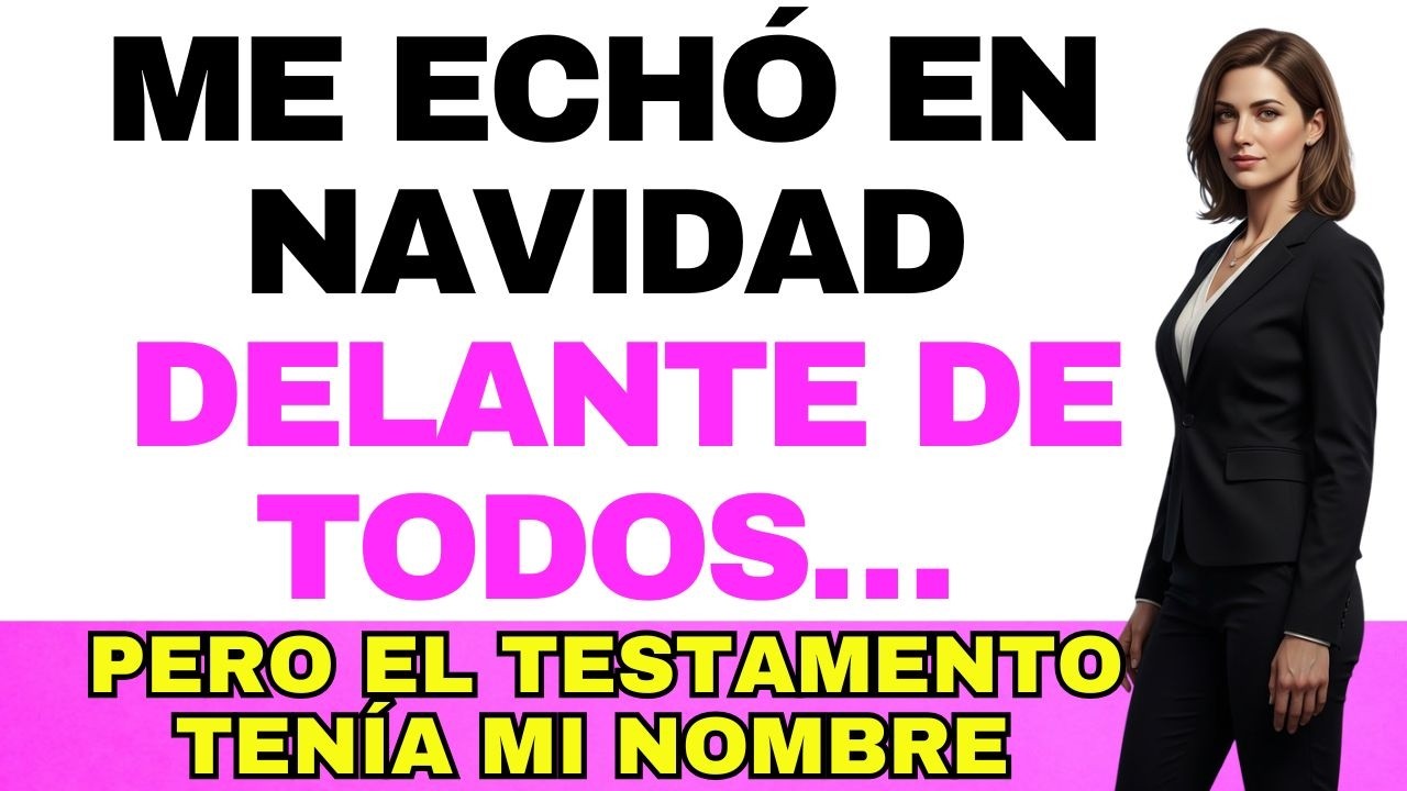 Mi hermana me echó de la casa en Navidad… pero el testamento ya estaba a mi nombre