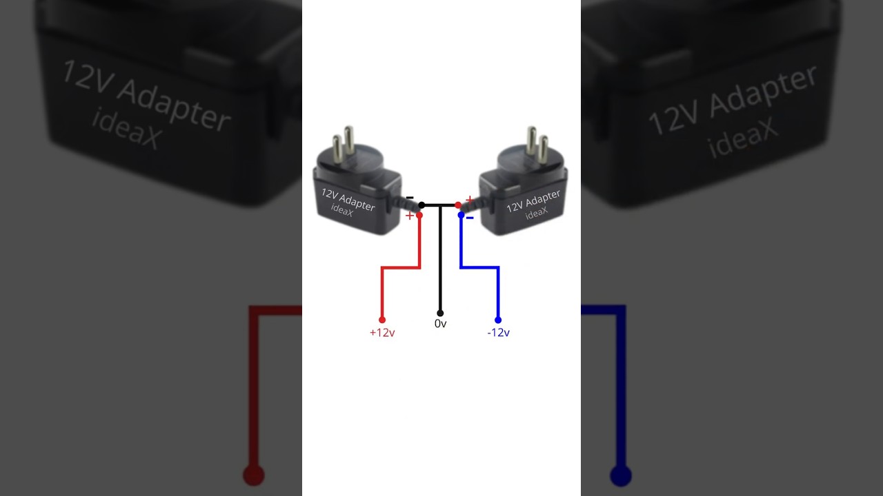 Make Dual Power Supply Without Transformer #electronics #ideax #diy #electronic