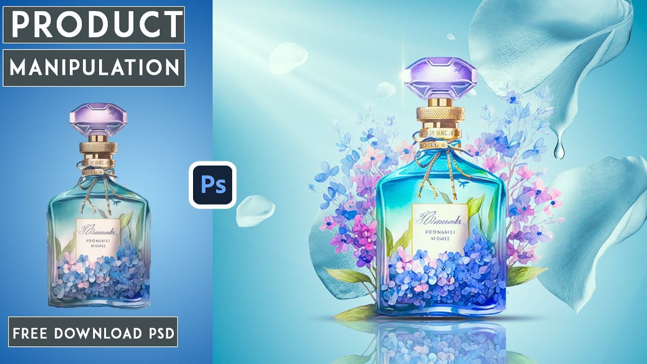 Easy Photo Manipulation in Photoshop | Perfume Bottle
