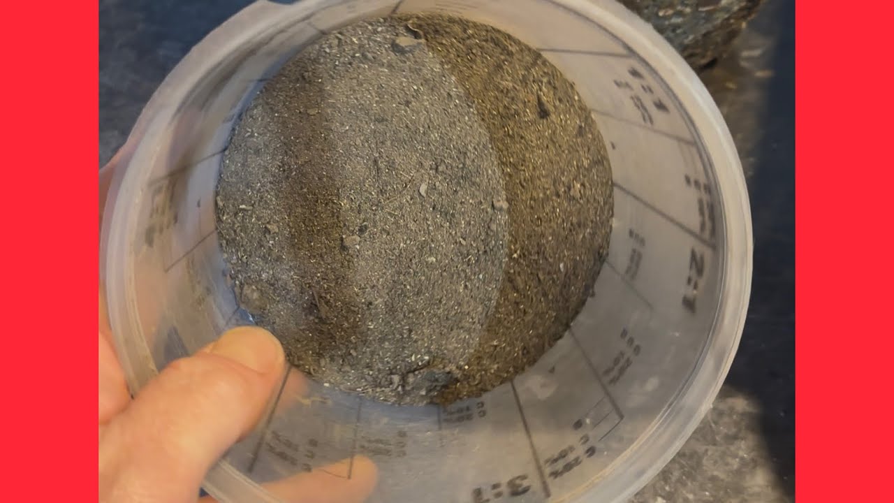 Melting mixed metal dust 