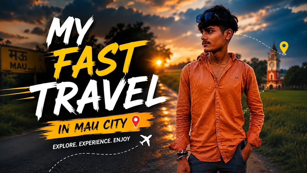 🚗 My First Travel in Mau City | Exploring Mau City for the First Time