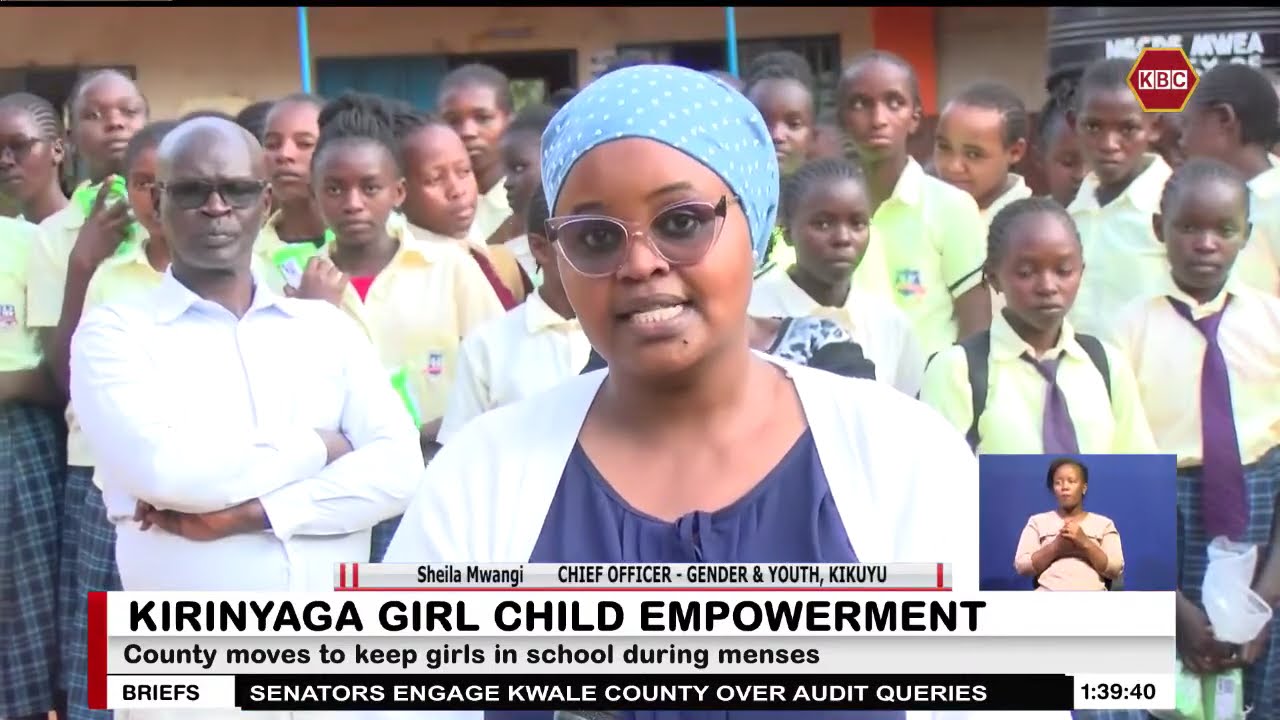 Mentorships sessions accompany pads distribution in Kirinyaga