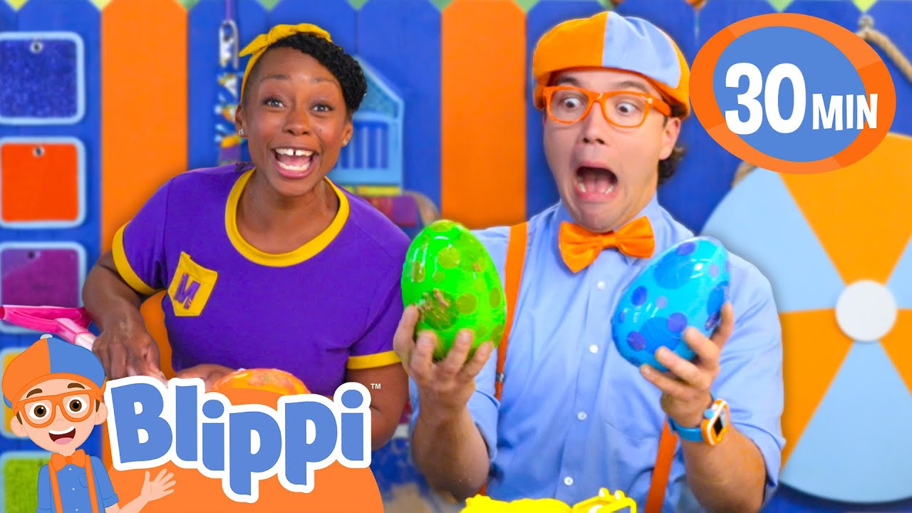 Blippi Dino Egg Hunt: Learn Counting 1 to 10! | BEST OF BLIPPI TOYS | Educational Videos for Kids