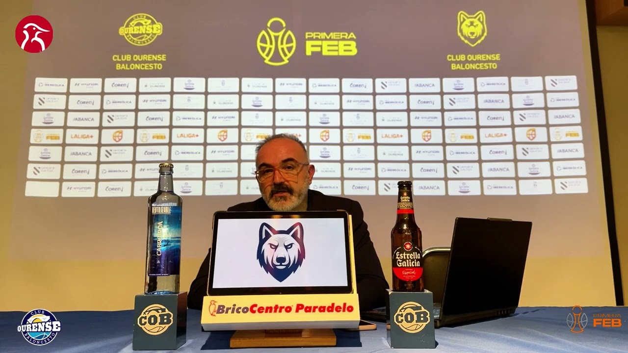 Rolda de prensa de Moncho López tralo partido ante Monbus Obradoiro