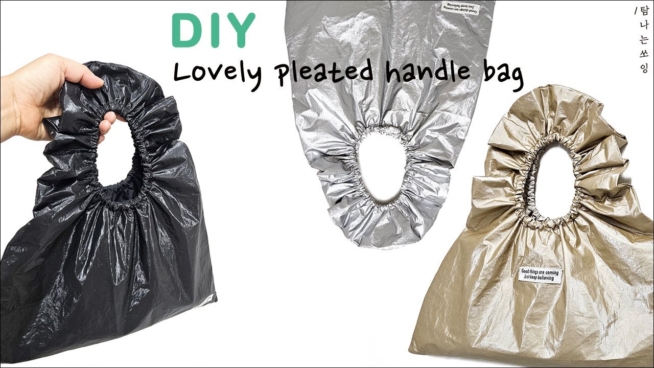 DIY lovely pleated handle bag  |셔링 핸들 가방만들기 [탐나는쏘잉]