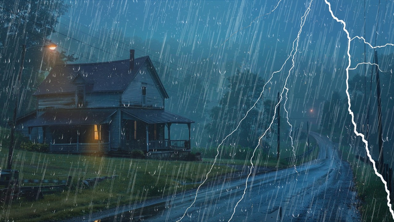 El Sonido M&aacute;s Relajante para Dormir Mejor &ndash; Lluvia con Truenos por la Noche