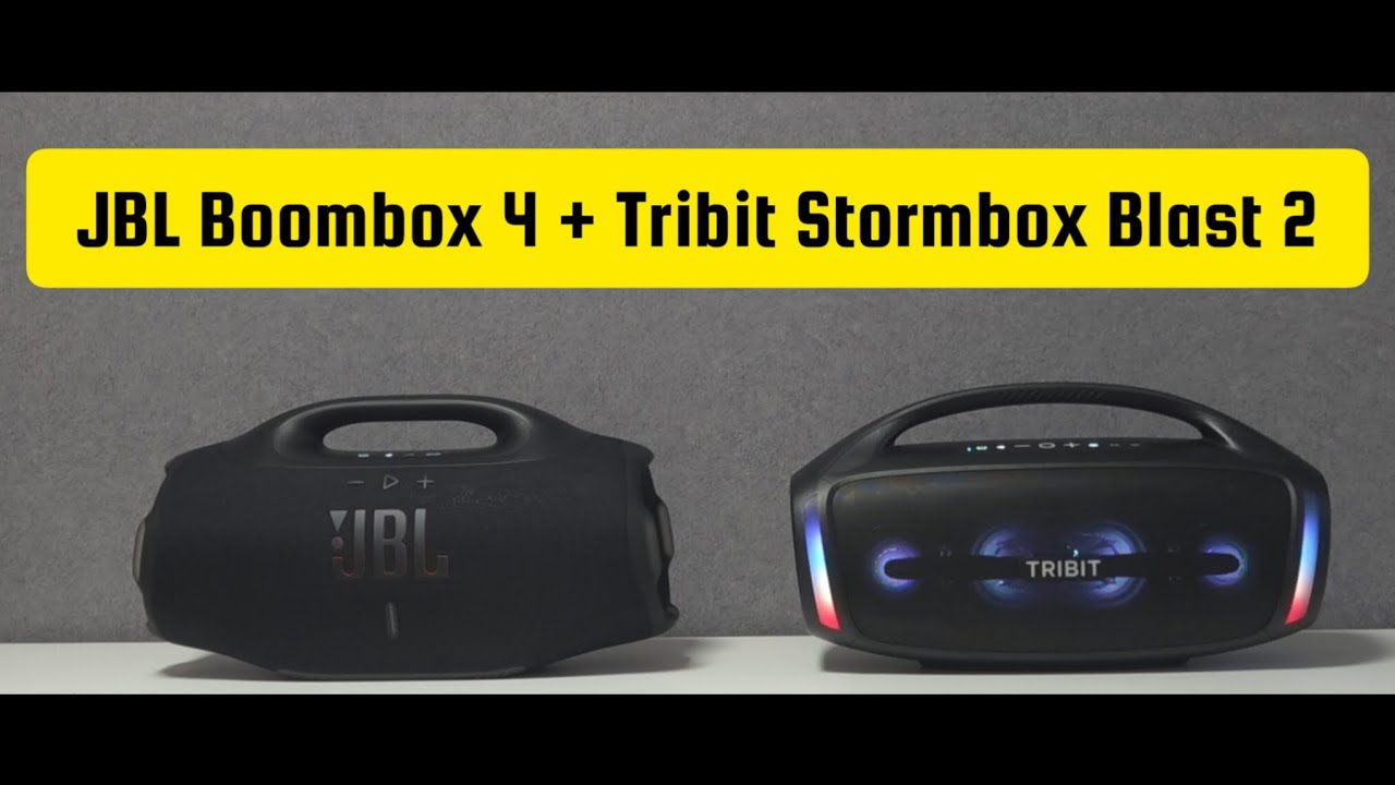 JBL Boombox 4 + Tribit Stormbox Blast 2