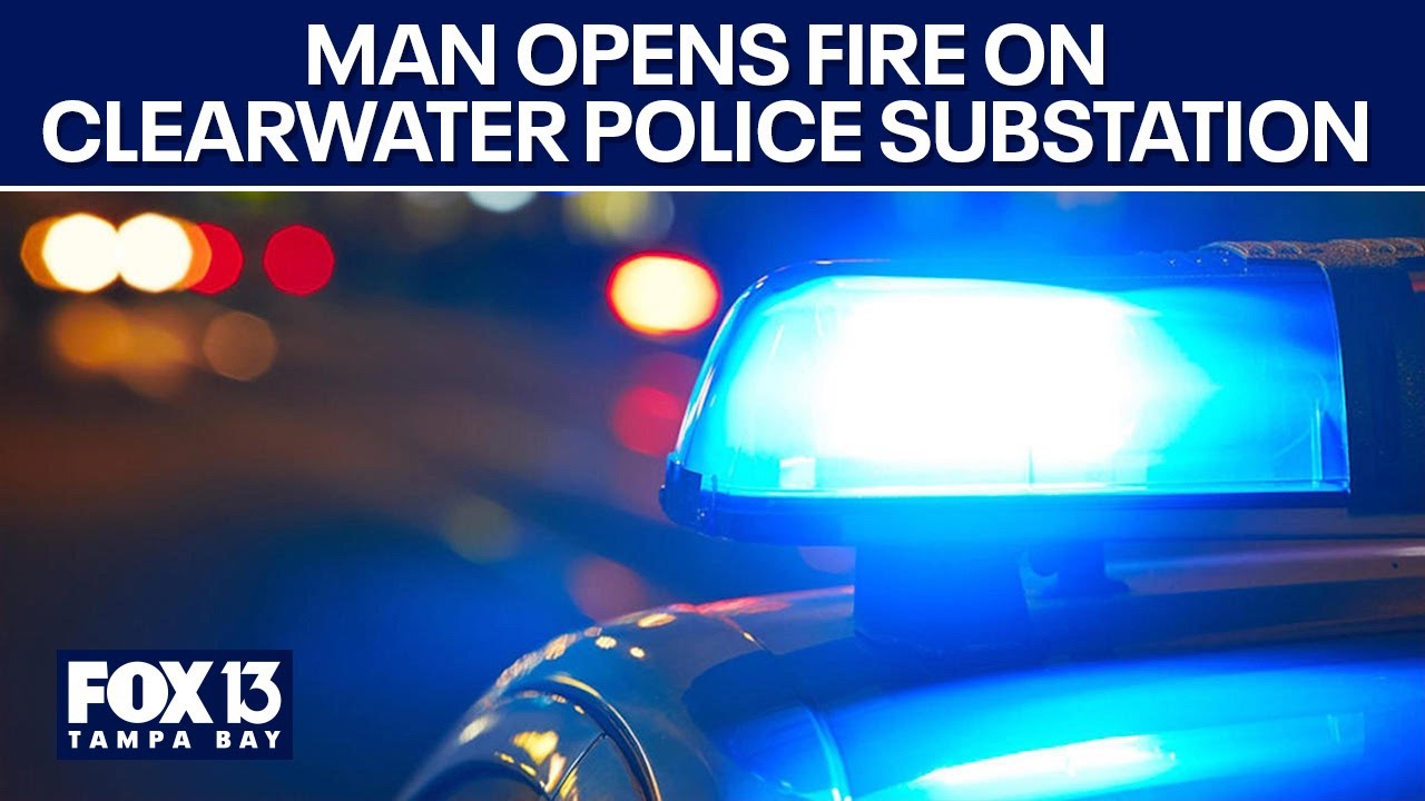 Clearwater police share details after man opens fire on the police substation in Clearwater Beach