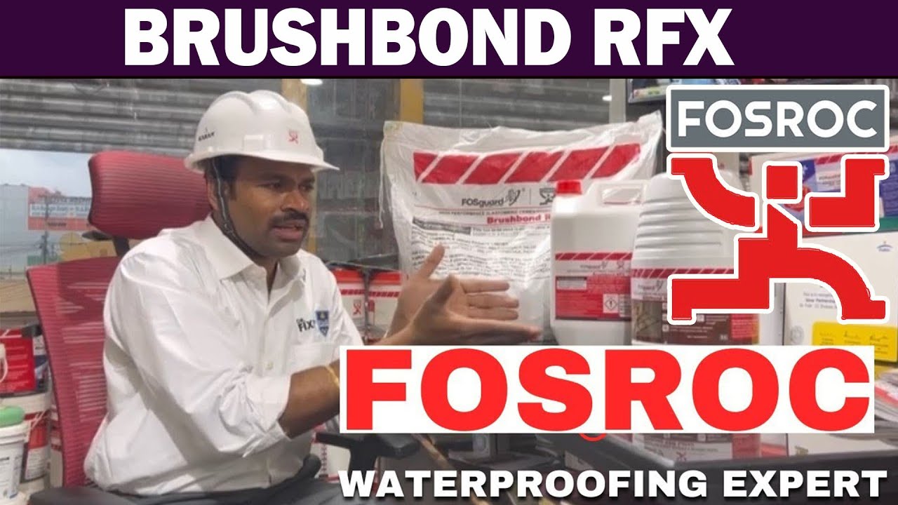 Fosroc Brushbond RFX Mixing and Application | Brushbond RFX Waterproofing Chemical | SV Projects