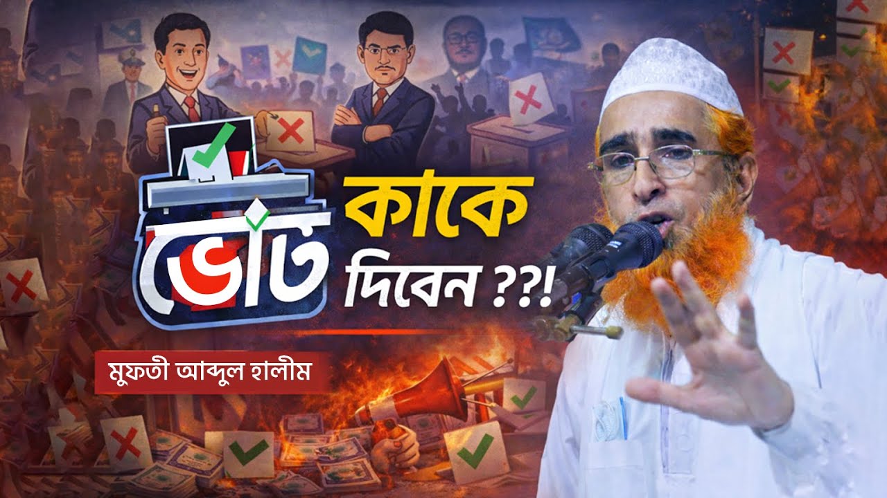 শুনুন হুজুর কাকে ভোট দিবেন?? @muftiabdulhalim  @LabbaikTube
