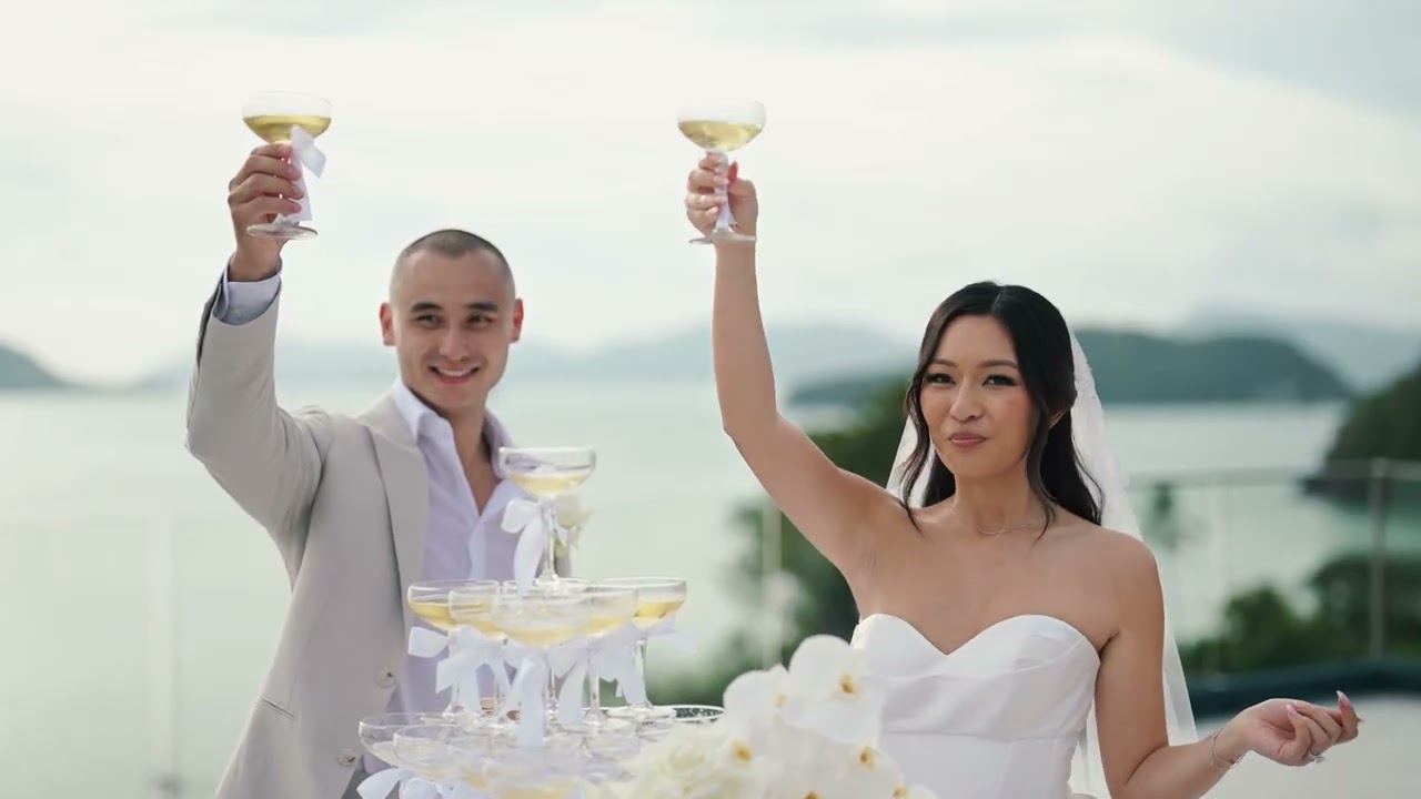 HIGHLIGHT : Ananda & Joe’s Wedding at Sri Panwa TU Bar | A Timeless Celebration by the Sea
