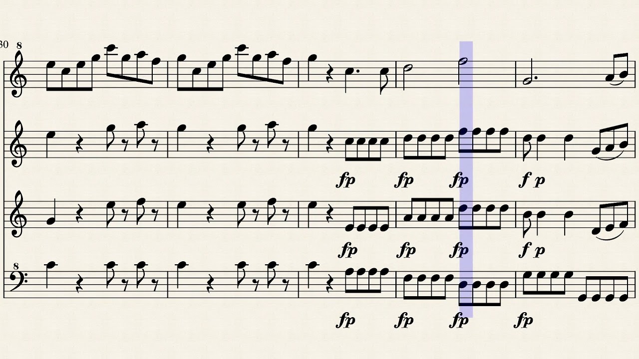 夜の女王のアリア Queen of the Night Aria  - Recorder Quartet -