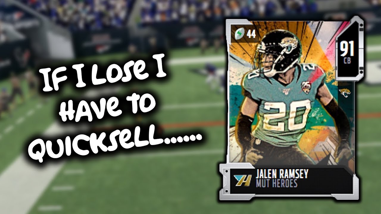 If I Lose This Game I Have To Quicksell This Card... Madden 20 Ultimate Team Challenge !