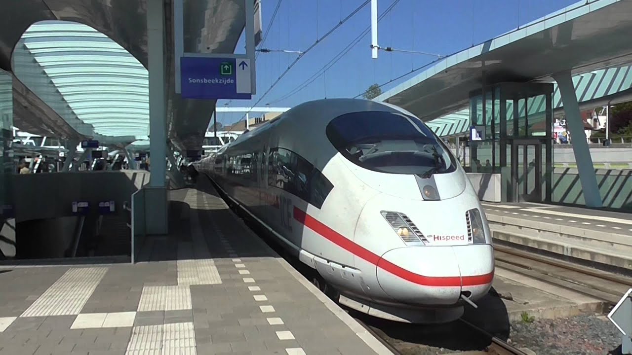 ICE 4652 met mooi geluid vertrekt van station Arnhem