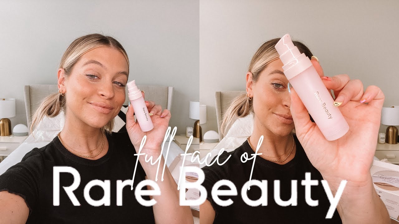 FULL FACE OF RARE BEAUTY: Rare Beauty tutorial and honest review of Selena Gomez's makeup brand